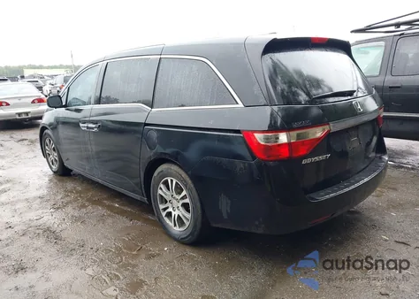 2012 Honda Odyssey Ex-L из США, поврежденный, VIN 5FNRL5H67CB005383